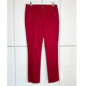 Bandolino Woman's  Amy Red Pants Size 6 Straight Leg